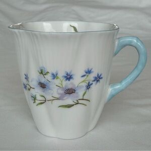 Shelley Blue Rock Dainty Fine Bone China Demitasse Teacup Vintage England 13594